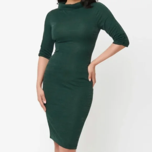 Unique Vintage Pinup Dress Brand New Size 6/8 M. Does stretch - Picture 1 of 7